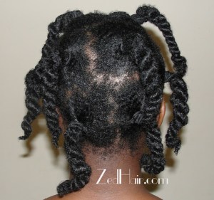 It is advisable to divide the hair either with twists or clips and wash a section at a time to reduce tangles.