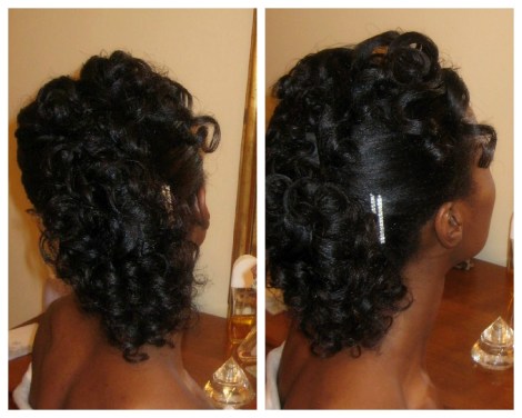 Luyando wearing a curly faux-hawk