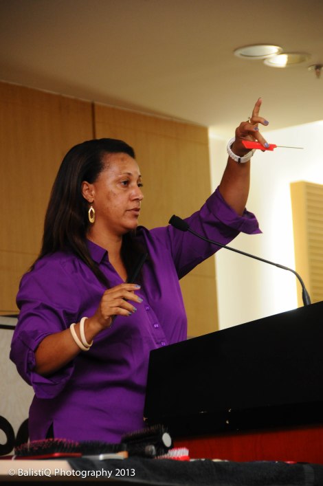 Nomai Thompson-Cox of NC Hair Studio explains that a fine-toothed comb should only ever be used for parting and not to comb natural hair.