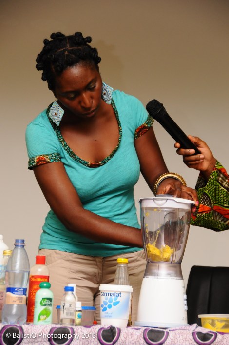 Mwanabibi shared her entire hair regimen and took us through the products that she uses, many of which she mixes at home