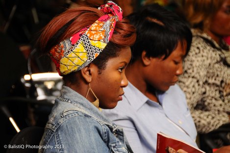 The majority of people stayed for the whole event