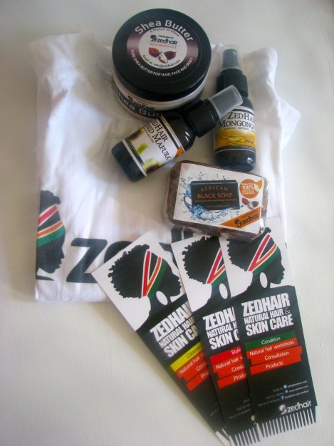 The person with the best hairstyle of the day will win this ZedHair hamper