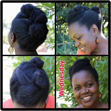Wednesday - RTP Updo (Roll, Tuck & Pin)